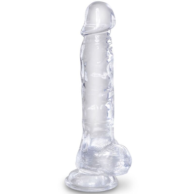 King Cock — Clear réaliste avec boules 16,5 cm — image 1