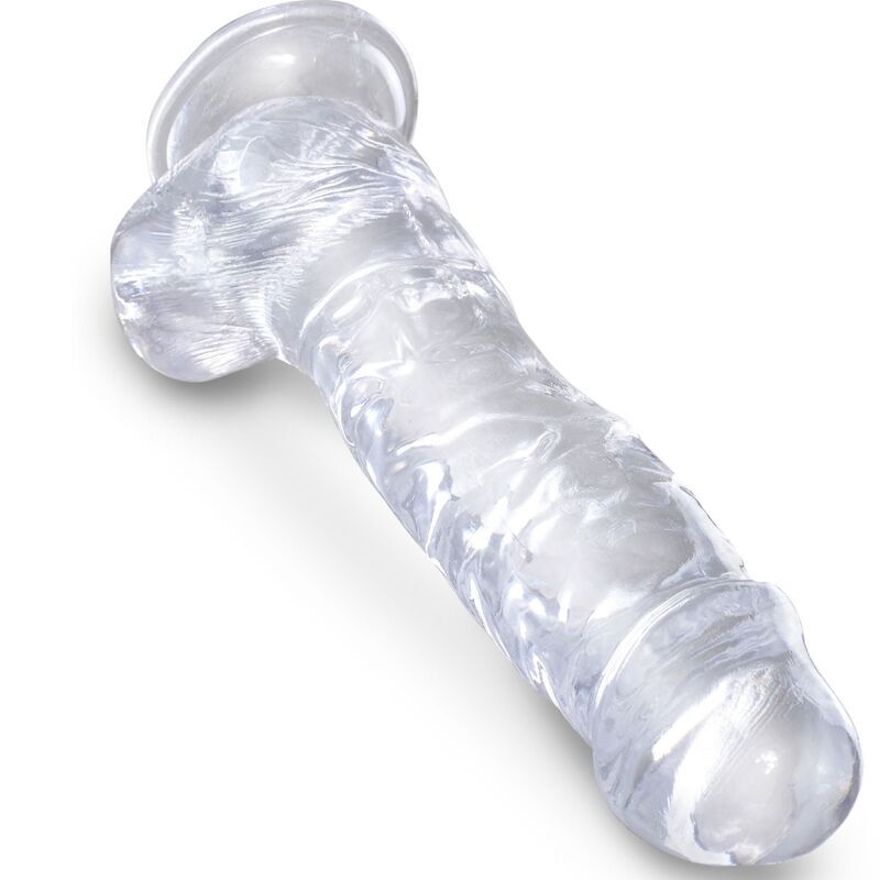 King Cock — Clear réaliste avec boules 16,5 cm — image 3