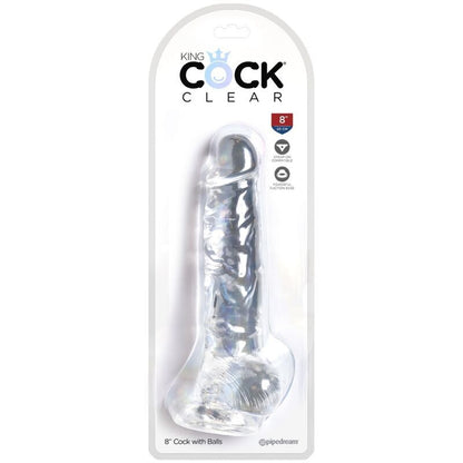 King Cock — Clear réaliste avec boules 16,5 cm — image 5