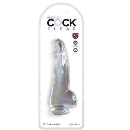 King Cock — Clear avec testicules 15,2 cm — image 2
