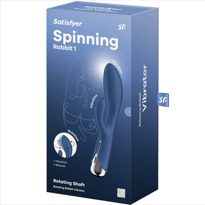 Rabbit rotatif bleu Satisfyer Spinning Rabbit 1 — vue 7