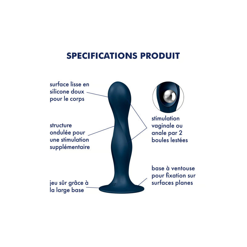 Satisfyer Double Ball-R – Gode anal et vaginal à billes oscillantes – photo 3
