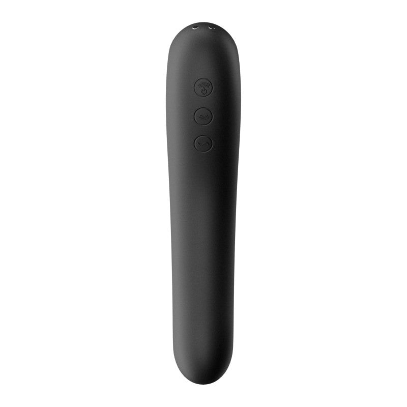 Satisfyer Dual Kiss noir – stimulateur clitoridien et point G – photo 4
