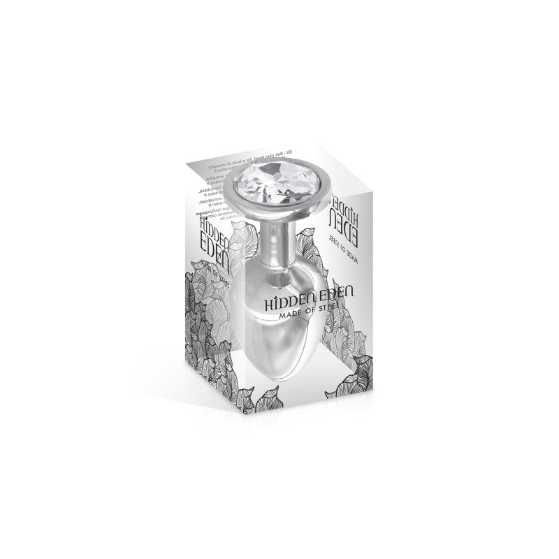 Hidden Eden Faith – Plug bijou en acier, cristal, taille M – photo 2