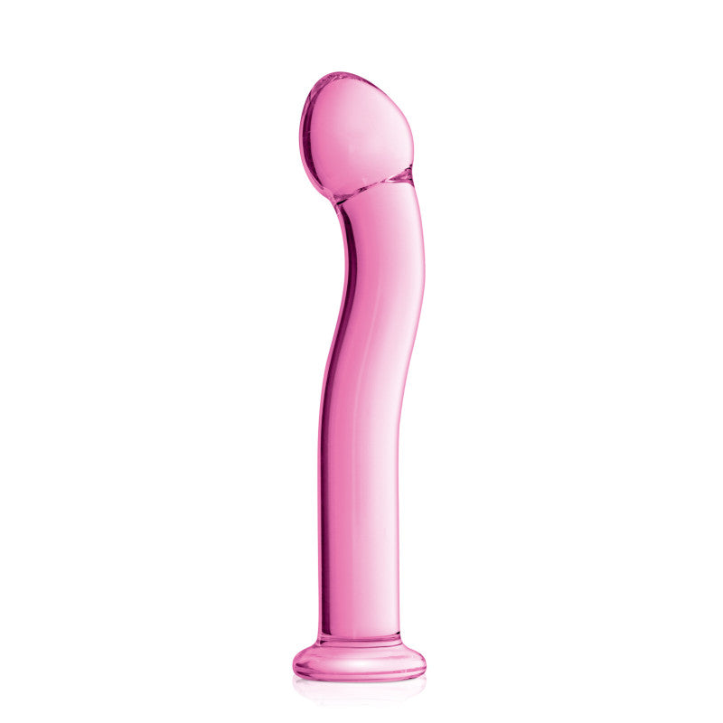 Glossy Toys n°27 rose – Gode point G en verre à tête large, 19,5 cm – photo 1
