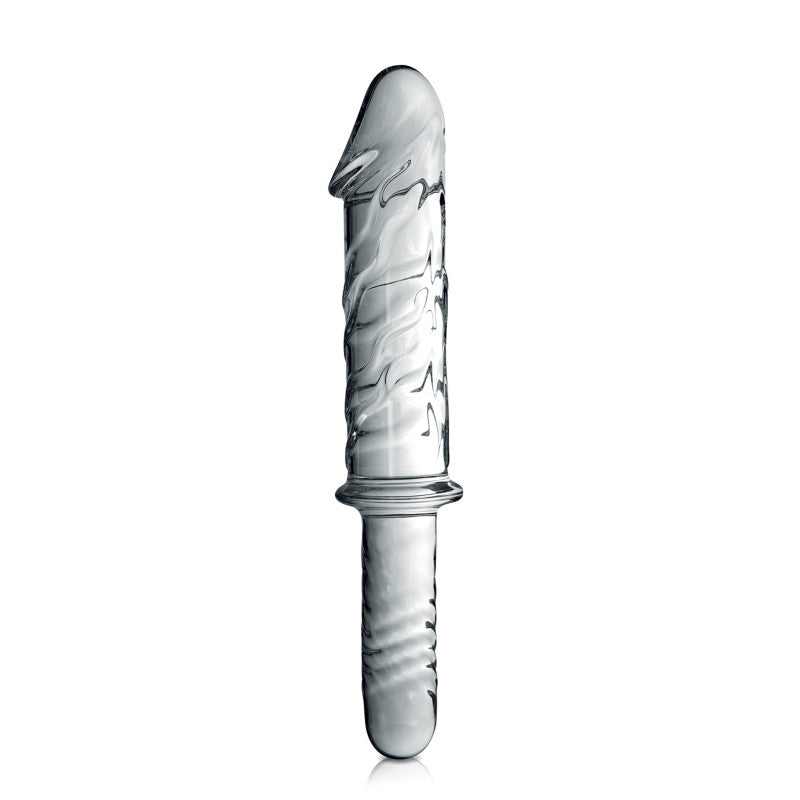 Glossy Toys n°12 – Gode réaliste en verre avec poignée, 28 cm – photo 1