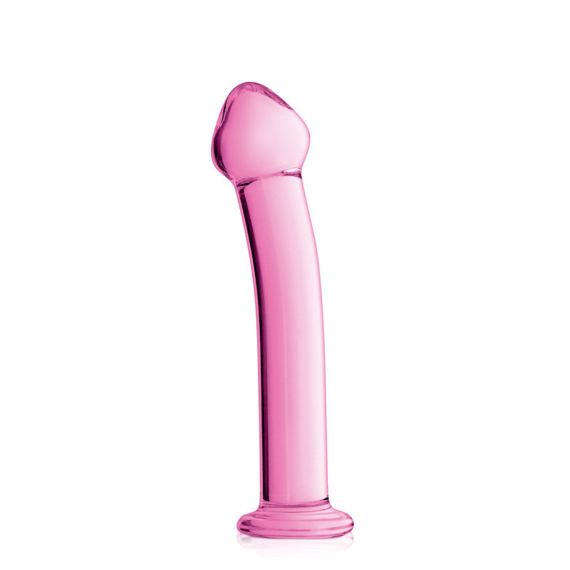 Glossy Toys n°14 rose – Gode point G en verre à tête large, 17,5 cm – photo 1