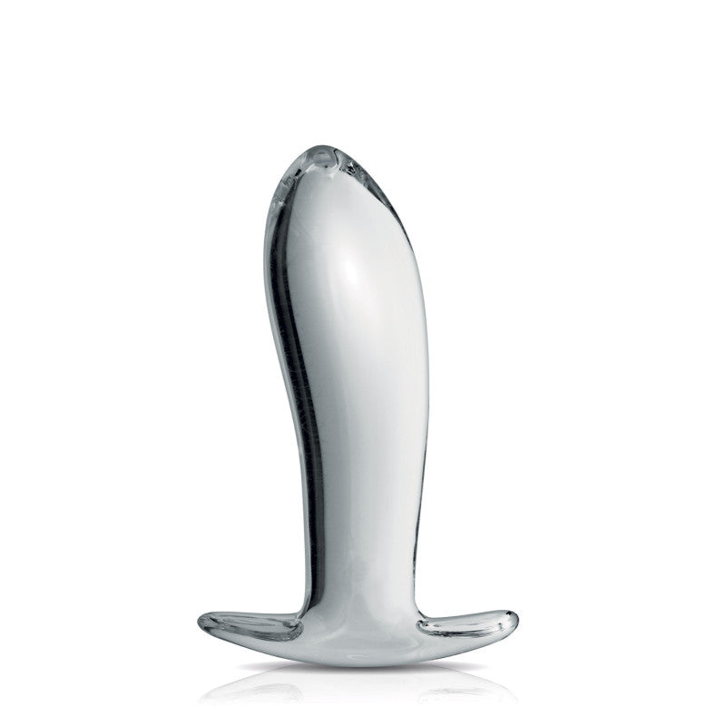 Glossy Toys n°20 – Plug anal en verre translucide, plug à bout arrondi – photo 1