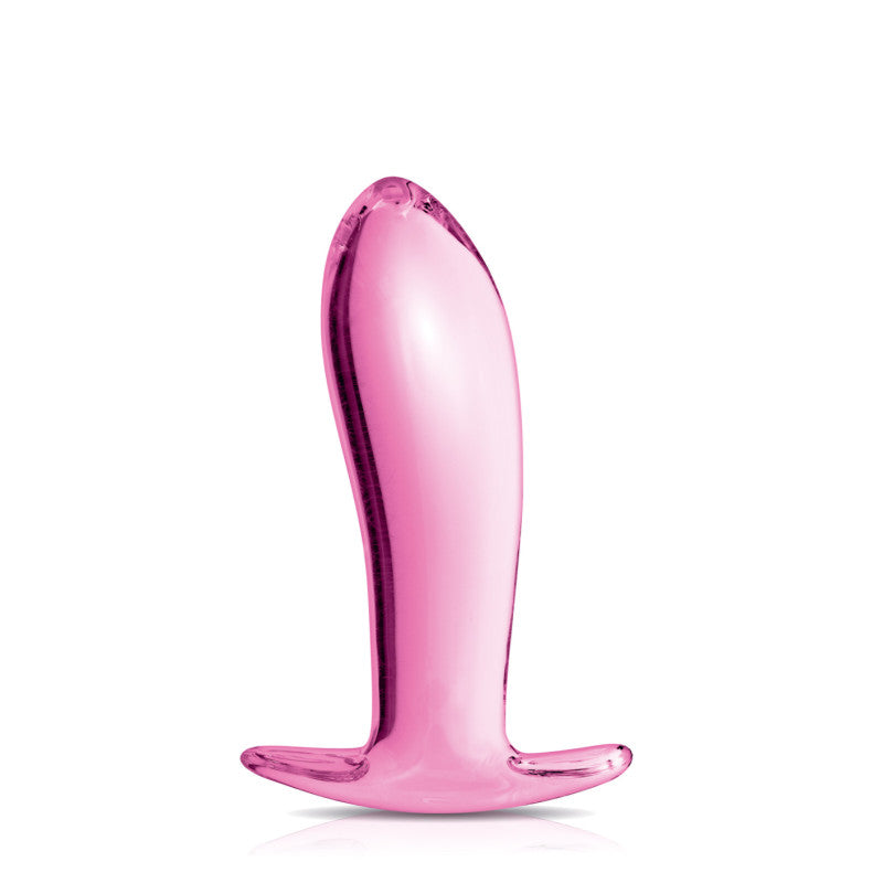 Glossy Toys n°20 – Plug anal en verre rose, plug à bout arrondi – photo 1