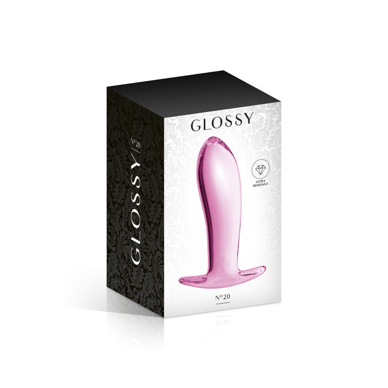 Glossy Toys n°20 – Plug anal en verre rose, plug à bout arrondi – photo 2