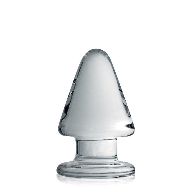 Glossy Toys n°23 – Plug anal en verre translucide, plug conique large – photo 1