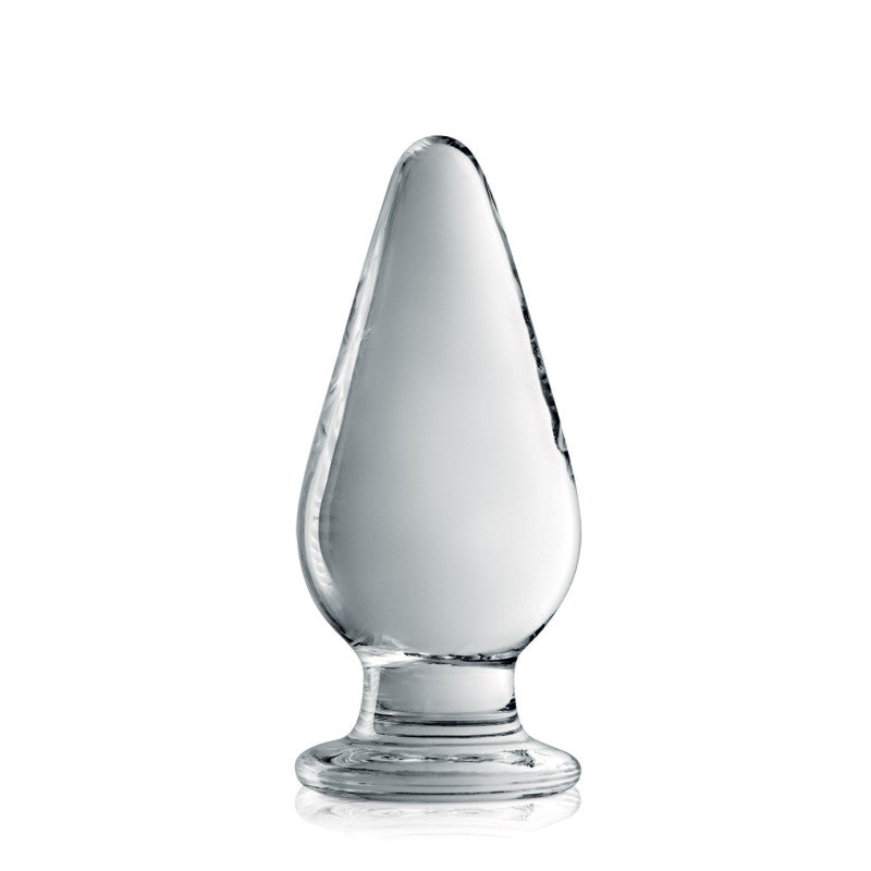 Glossy Toys n°26 – Plug anal en verre translucide, plug long et large – photo 1