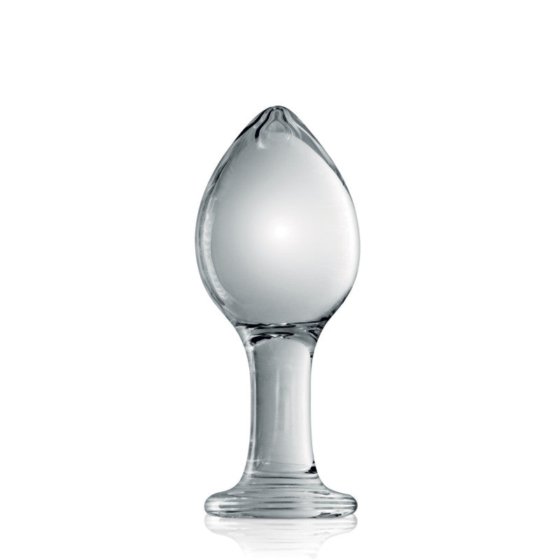 Glossy Toys n°32 – Plug anal en verre translucide, plug long à tête large – photo 1