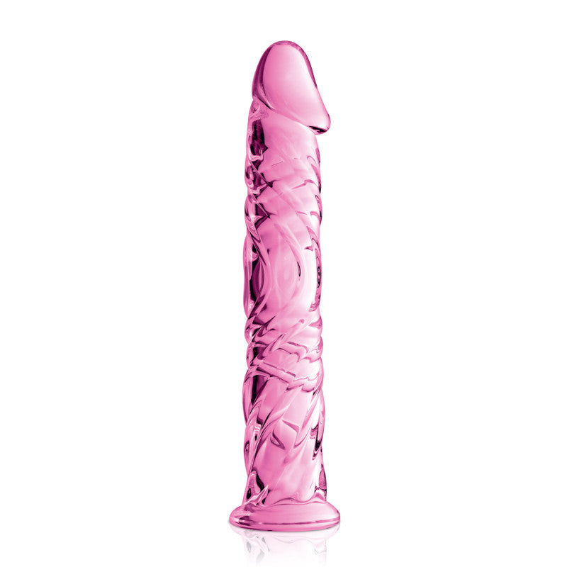 Glossy Toys n°4 rose – Gode réaliste en verre, 16,5 cm – photo 1