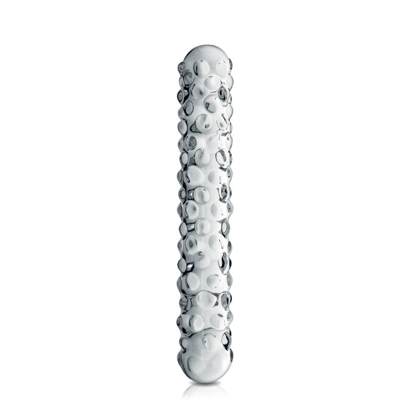 Glossy Toys n°6 – Double gode en verre entièrement perlé, 17 cm – photo 1