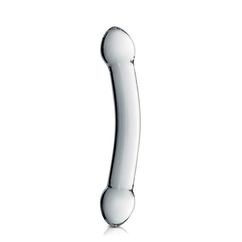 Glossy Toys n°7 – Double gode en verre incurvé, 22,5 cm – photo 1