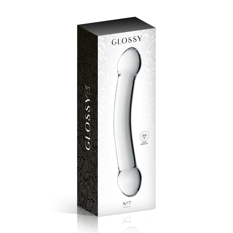 Glossy Toys n°7 – Double gode en verre incurvé, 22,5 cm – photo 2