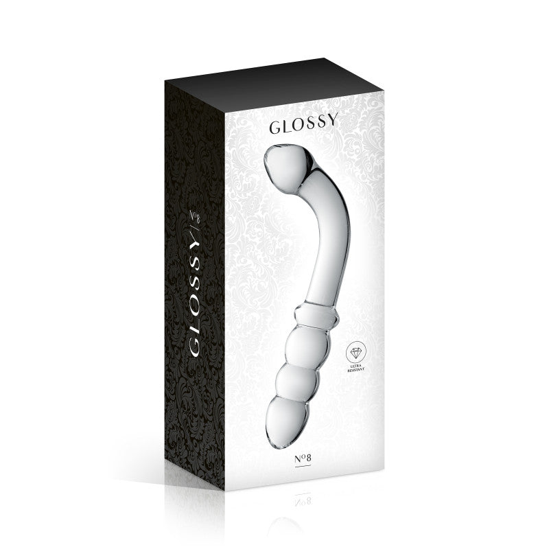 Glossy Toys n°8 – Double gode en verre point G et anal, 22 cm – photo 2