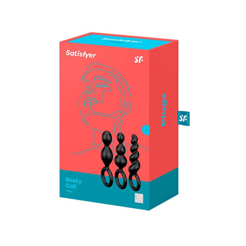 Satisfyer Plugs Black – Coffret de 3 plugs anal en silicone – photo 2