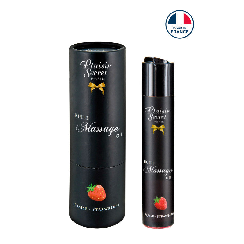 Plaisir Secret Fraise – Huile de massage gourmande, 59 ml – photo 1