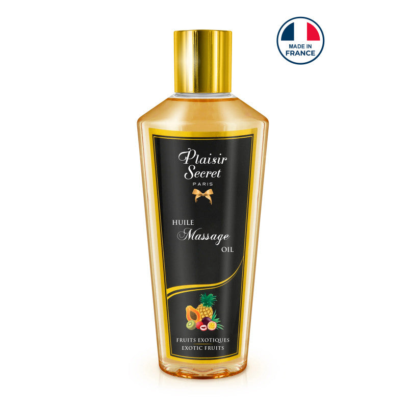 Plaisir Secret Fruits exotiques – Huile de massage sèche 100 % végétale, 250 ml – photo 1