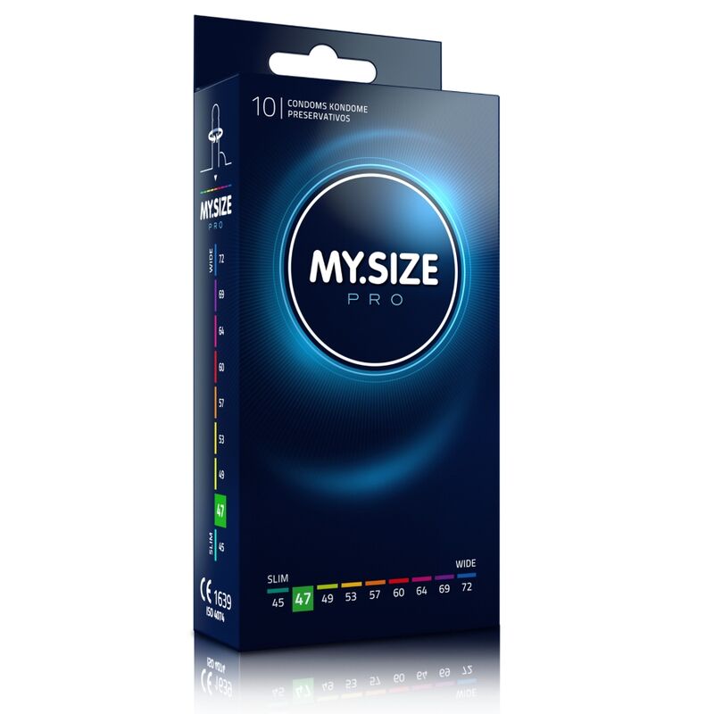 MY.SIZE PRO — préservatifs 47 mm — boîte de 10