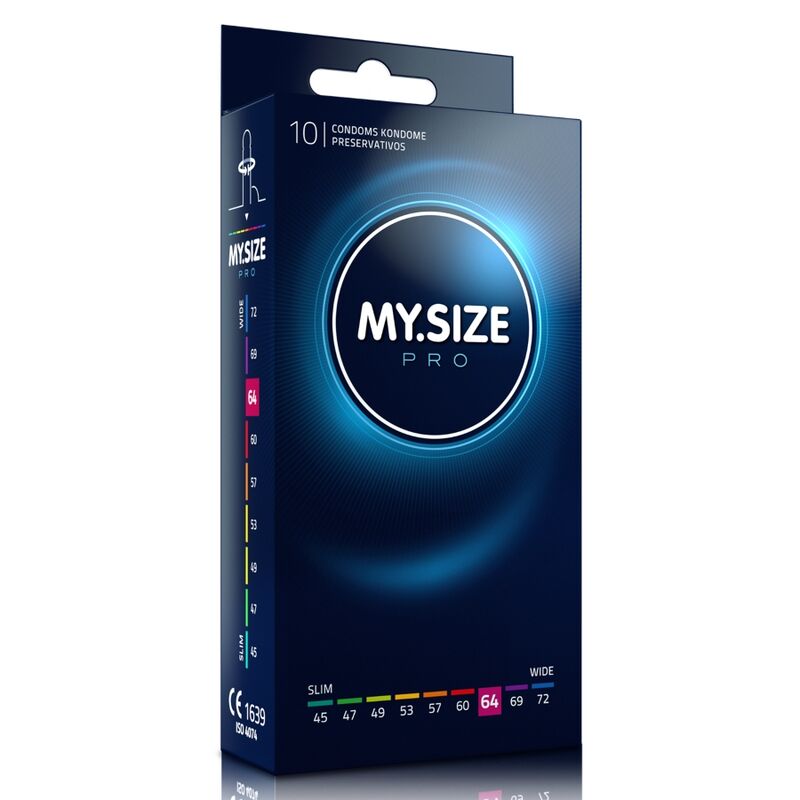 MY.SIZE PRO — préservatifs 64 mm — boîte de 10