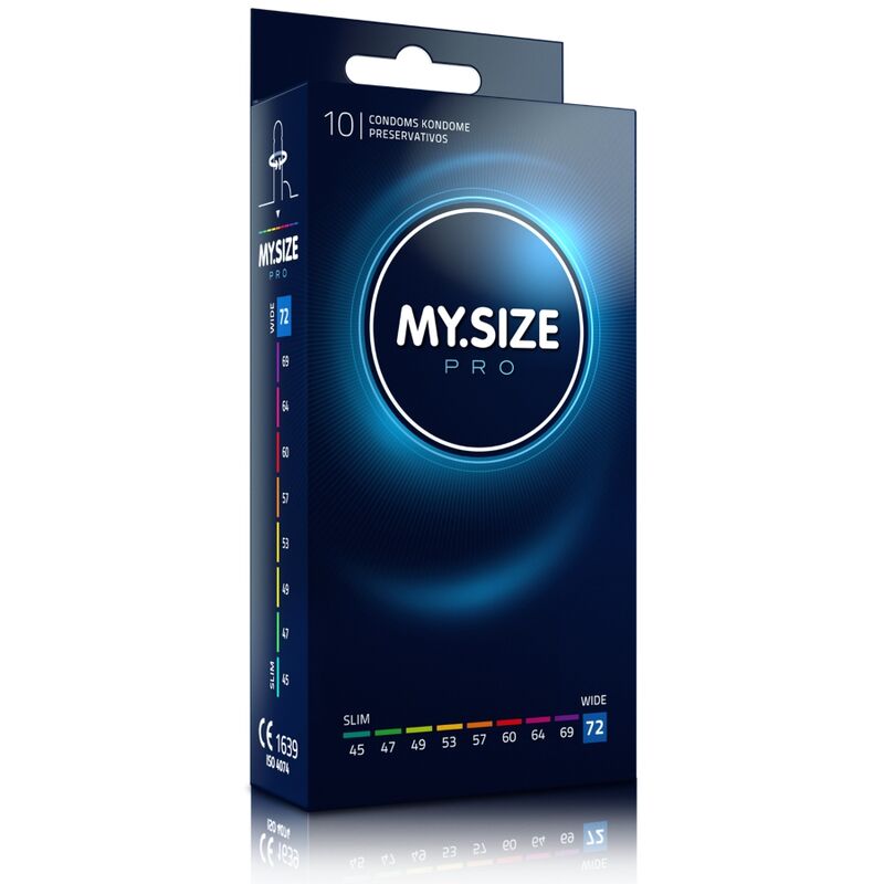 MY.SIZE PRO — préservatifs 72 mm — boîte de 10