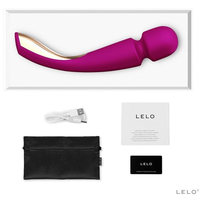 LELO – Smart wand medium 2 masseur rose profonde – vue produit 5