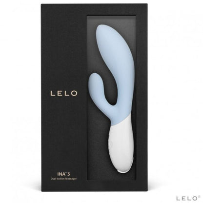 LELO Ina 3 – Vibromasseur rabbit double stimulation – Bleu céleste – vue produit 6