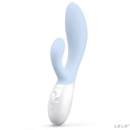 LELO Ina 3 – Vibromasseur rabbit double stimulation – Bleu céleste – vue produit 4