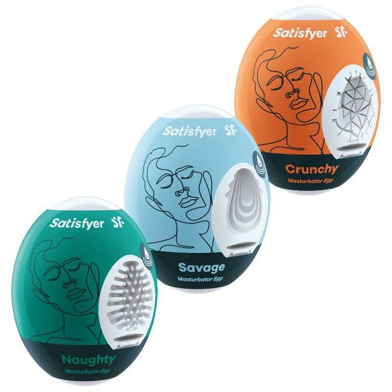 Satisfyer – Coffret de 3 œufs masturbateurs – vue principale