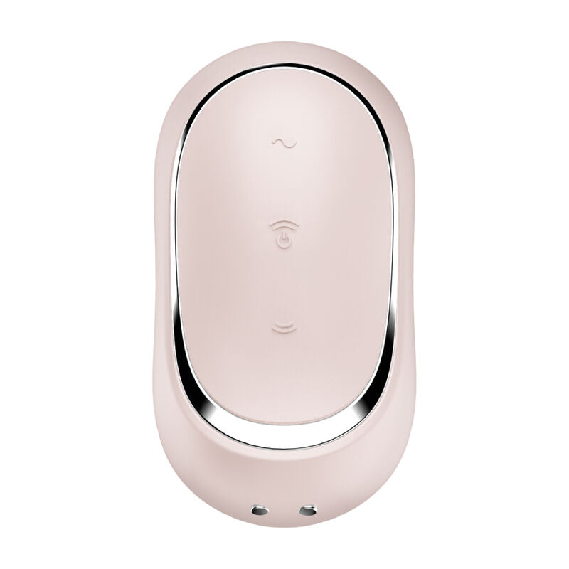 Satisfyer — Stimulateur et vibrateur double Air Pulse pro to go 2 beige — vue officielle 4