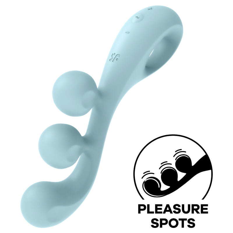 Satisfyer Tri Ball 2 — Vibromasseur bleu — vue officielle 1