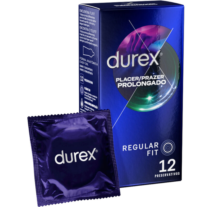 Durex Plaisir Prolongé — préservatifs retardants, 12 unités — vue 1