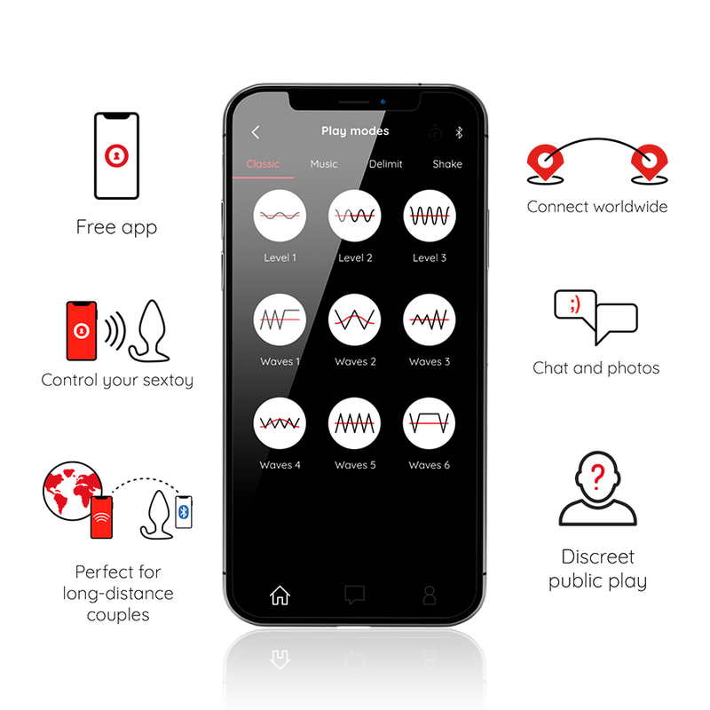 Oninder Rio — Plug anal vibrant connecté noir — vue officielle 2