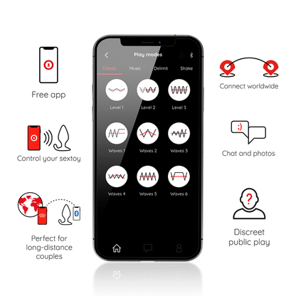 Oninder Rio — Plug anal vibrant connecté noir — vue officielle 2