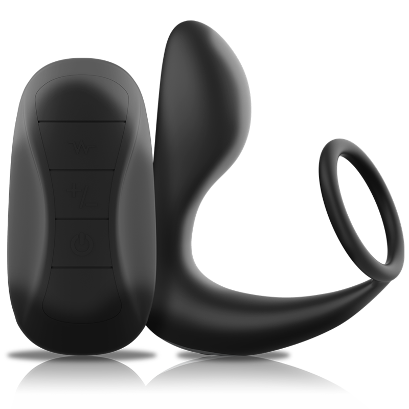 Black&Silver – Masseur anal rechargeable télécommandé – vue produit 1