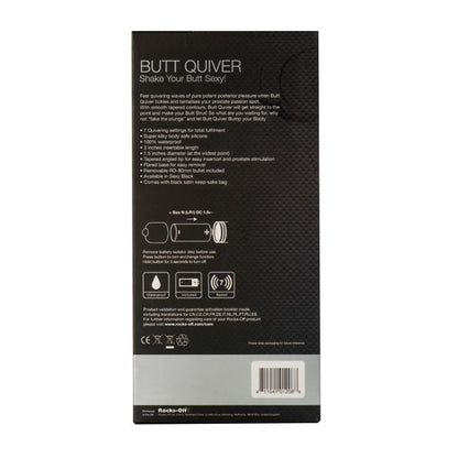 Rocks-Off Stimulateur Butt Quiver p-Point 7 Vitesses Noir — vue 3