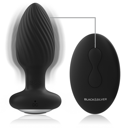 Black&Silver Welss Rotator – Plug anal rotatif télécommandé – vue produit 3