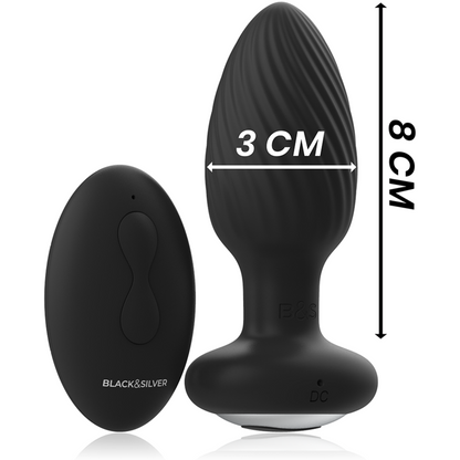 Black&Silver Welss Rotator – Plug anal rotatif télécommandé – vue produit 4