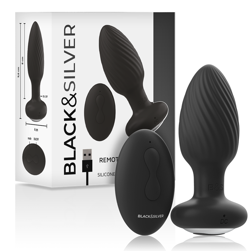 Black&Silver Welss Rotator – Plug anal rotatif télécommandé – vue produit 2