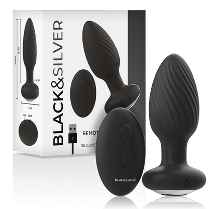 Black&Silver Welss Rotator – Plug anal rotatif télécommandé – vue produit 2