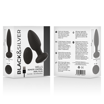 Black&Silver Welss Rotator – Plug anal rotatif télécommandé – vue produit 5