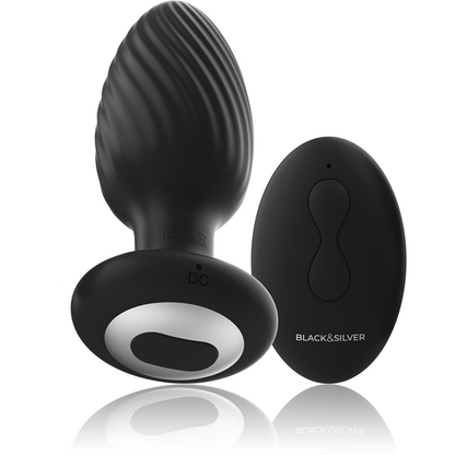 Black&Silver Welss Rotator – Plug anal rotatif télécommandé – vue produit 1