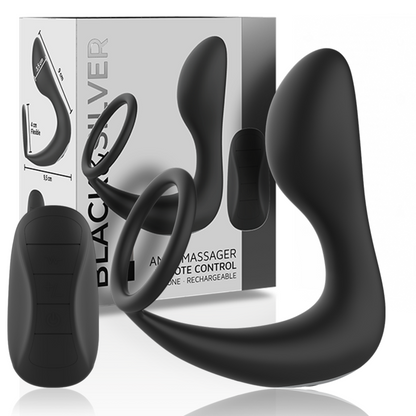 Black&Silver – Masseur anal rechargeable télécommandé – vue produit 2