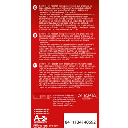 Control Hot Passion — préservatifs effet chauffant, 10 unités — vue 2