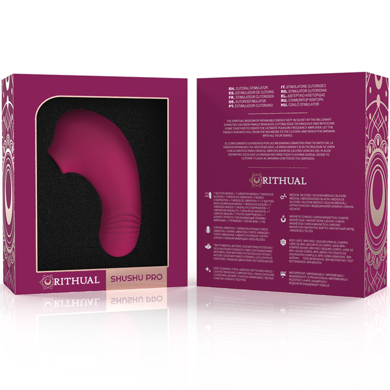 Rithual – Stimulateur de clitoris de poche shushu pro 2 puissants moteurs dorchidées – vue produit 6