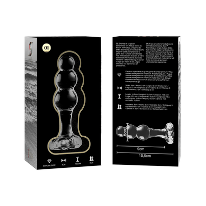 Nebula Series Modèle 1 — Plug anal en verre borosilicate — transparent — vue 6