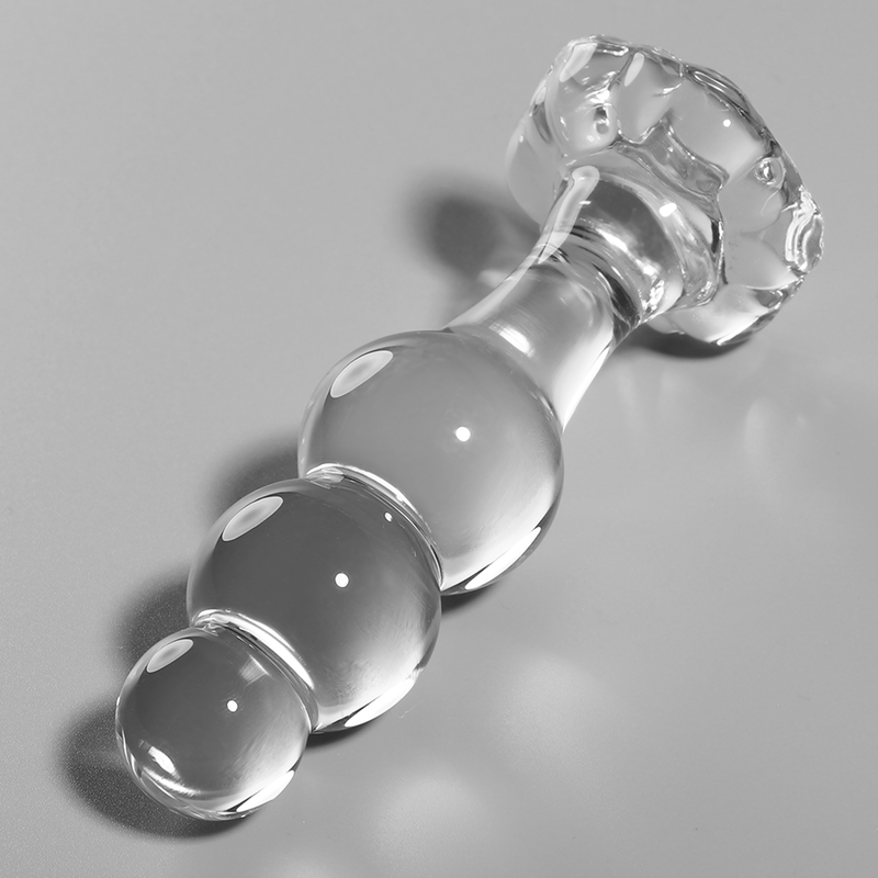 Nebula Series Modèle 1 — Plug anal en verre borosilicate — transparent — vue 1